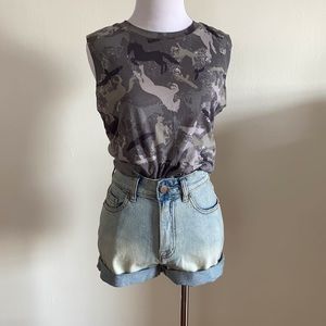 BDG High waisted denim shorts